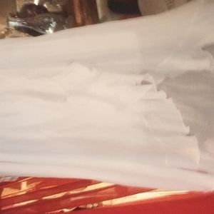 COPY - NWT 3X Just Because  gorgeous  white electric waist pull on Skirt